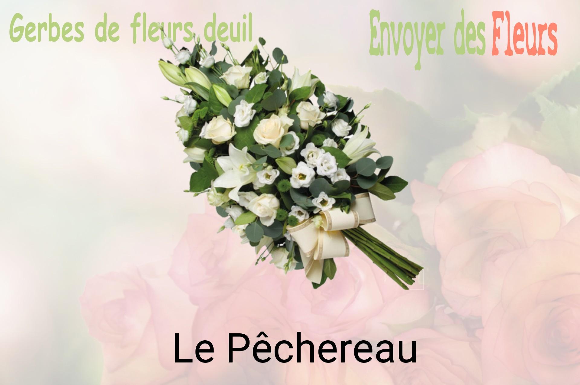 Gerbe de fleurs de deuil livrée à Le Pêchereau